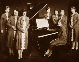 Image of girls' octette--1927 Aurora